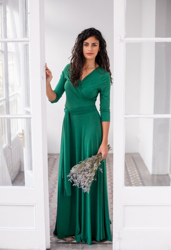 Green Wrap Dress